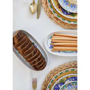 Limoncello Grey Oval Serving Set de 2 26 cm Colección de Vajilla Elegante - Product Image 2