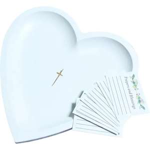 Cuenco de oración de corazón hecho a mano en forma de corazón cuenco de masa de oración religiosa de madera para cristianos religiosos de exportador indio - Product Image 5