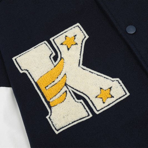 Veste de baseball universitaire personnalisée pour hommes, manches en cuir et laine pour le lycée, patchs en chenille brodés pour l'hiver, nouveau Letterman - Product Image 5