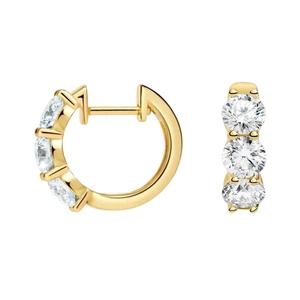 Pendientes de Diamantes Cultivados en Laboratorio de Oro Sólido de 14K, Certificados por IGI - Product Image 4