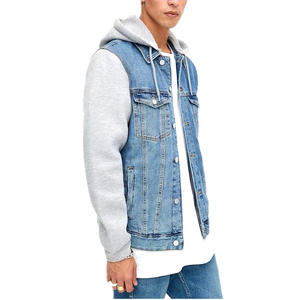 Venta al por mayor hombres Casual Denim chaquetas con capucha personalizado de manga larga de peso ligero transpirable de moda de calidad superior - Product Image 4
