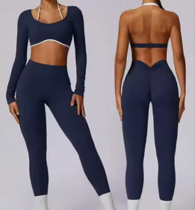 Nouvelle mode ensemble de Yoga sans couture pour femmes Fitness Sports 2 pièces vêtements de sport femmes Yoga ensembles d'entraînement Yoga vêtements de sport de haute qualité - Product Image 1