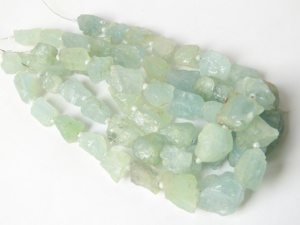 Pépite brute naturelle aigue-marine pierres précieuses bleues brin de perles en vrac pour la fabrication de bijoux et la décoration perles de pierre - Product Image 6