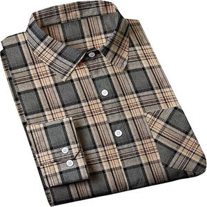 Chemise en flanelle pour homme anti-rides, qualité supérieure, vêtements décontractés, dernières tendances, chemise en flanelle pour homme à la vente, avec logo/couleur personnalisés - Product Image 3