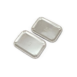 Plateau de service en acier métallique de forme rectangulaire de conception classique avec poignée couleur de forme de taille personnalisée - Product Image 6