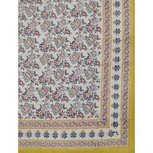 King Size 100% Cotton Hand Block Printed Double Bedsheet Pillow Covers Eco-Friendly Floral <b>Comforter</b> <b>Set</b> for Home 3pcs <b>Set</b> - Product Image 2