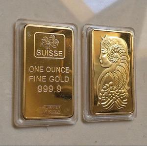 Vente en gros Simulé 1kg Barre d'or suisse Bloc d'or Brique d'or Accessoires cadeaux et ornements en vente - Product Image 5