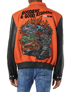 Veste de sport longue personnalisée OEM Streetwear pour hommes, style Letterman, avec logo frontal, respirante, 100% coton, pour l'hiver - Product Image 5