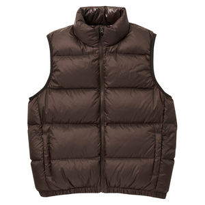 Chaleco Acolchado Cálido al por Mayor para Hombre, Chaqueta Acolchada sin Mangas con Capucha, Chaqueta Acolchada Ligera y Brillante para Hombre - Product Image 1