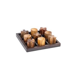 Juego de Tic Tac Toe Zero Cross de madera hecho a mano, nuevo diseño, juego deportivo promocional para niños, todas las estaciones, para primavera, verano, Invierno - Product Image 1