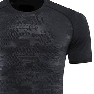 Camisetas personalizadas de moda para hombres que absorben la humedad poliéster Muscle Fit ropa de gimnasio camiseta de entrenamiento para hombres - Product Image 2