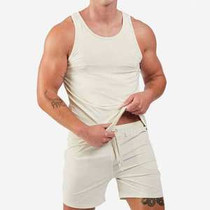 Débardeur d'entraînement en coton/polyester de haute qualité pour hommes, respirant, pour la musculation, style décontracté - Product Image 3