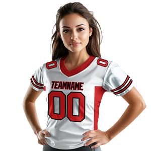2025 vente chaude maillot de Football américain personnalisé toutes les 32 équipes Stich broderie nom numéro USA maillot de Football américain - Product Image 1
