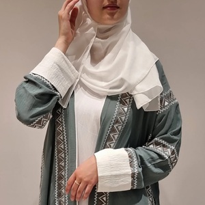 Brun Arabe Abaya Kimono Cardigan Dubaï En Gros Abaya 2023 Kaftan Turc EID Modeste Vêtements Islamiques Dubaï Élégant Shin - Product Image 5