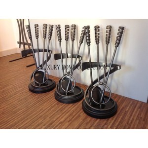 Best-selling durable iron <b>fire</b> <b>pit</b> tool set with elegant scrollwork handles and heat-resistant coating <b>for</b> stylish <b>fire</b> tending - Product Image 4