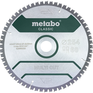 Classic D254x2.6/1.8x30mm Circular <b>Saw</b> Blade with Multi-Cut Feature Z.60 FZ/TZ Bore - Product Image 2