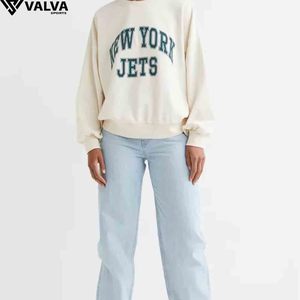 เสื้อสเวตเตอร์สตรีแขนยาวแบบสวมหัวพิมพ์ลายสตรีทสไตล์ลำลองแฟชั่นฤดูหนาวออกแบบตามแบรนด์ของคุณ - Product Image 6