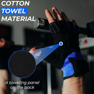 Gants de sport respirants sans doigts avec logo personnalisé pour hommes et femmes, antidérapants, pour la musculation, l'entraînement et les séances d'entraînement - Product Image 5