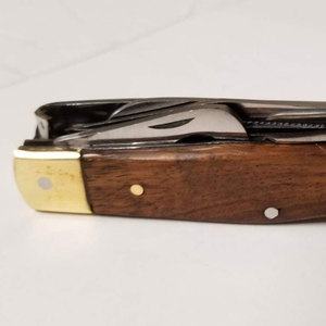 Cuchillo de pezuña de doble bucle en S, mango de madera con cuchillo de pezuña ovalado de bucle grande, herramienta de herrador, instrumento veterinario - Product Image 3