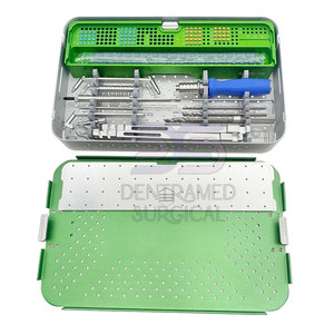 Juegos de instrumentos ortopédicos Precio al por mayor Base de fuente de alimentación manual de acero inoxidable de instrumentos quirúrgicos a la venta - Product Image 1