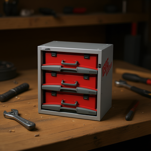 Usag Armoire à outils modulaire à compartiments amovibles Nouvelle version avec fonctionnalités améliorées - Product Image 3