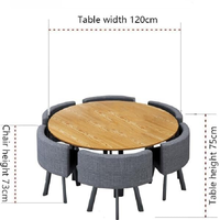 Ensemble de table à manger de luxe moderne Mobilier de salon avec tables en bois Chaises prêtes pour l'exportation depuis le Vietnam