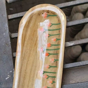 Brûleur d'encens en bois de bambou fait à la main, design émaillé, parfum d'intérieur religieux, méditation, yoga, toutes saisons, personnalisé - Product Image 1