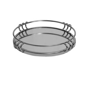 Plateaux durables en métal, plateau de service artisanal décoratif en métal, plateau de service pour gâteaux sur table à manger, pour restaurant - Product Image 6