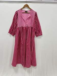 Vestido largo de algodón, vestido con estampado de bloques a mano, vestido con estampado de bloques largos florales, vestido maxi de algodón, vestido hecho a mano, vestido de estilo indio - Product Image 6