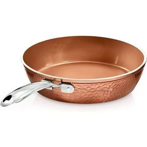 Handmade Finish Copper Fry Pan For Attractive Appearance On Modern Kitchen <b>Shelves</b> - Product Image 1