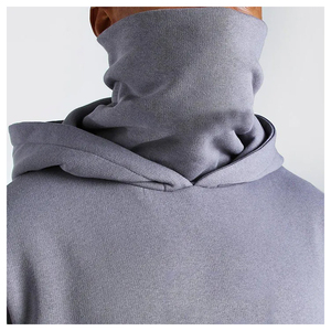100% Cotton <b>Winter</b> Pullover Hoodie for Men-Customizable Fleece Anti-Pilling Outdoor Sports Casual with Full Face Cover Hood - Product Image 3