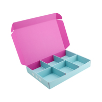 Boîtes à gâteaux personnalisées en papier alimentaire imprimé, lot de 6, avec compartiments pour brownies, biscuits, cupcakes