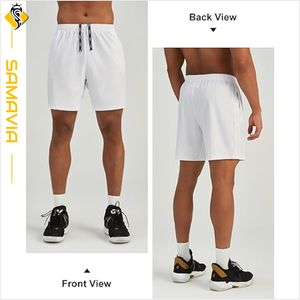 Bermuda personnalisé pour hommes, short de course respirant à séchage rapide, vêtements de sport d'entraînement avec poches - Product Image 5