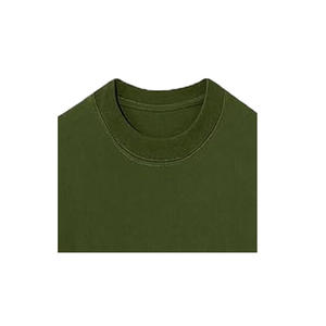 Camiseta Larga de Manga Media con Cuello Redondo para Mujer, Talla Grande, 100% Algodón Orgánico, Transpirable, Ecológica, Informal, Verde - Product Image 4