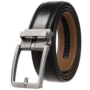 Ceinture pour hommes Ceinture automatique en cuir véritable pour hommes en cuir à cliquet réglable en cuir véritable à cliquet robe Designer - Product Image 6