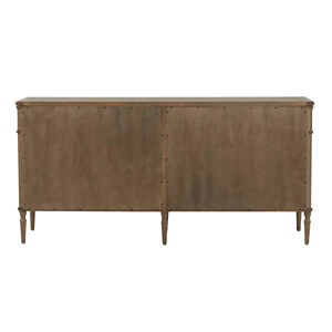 Armoire de rangement en bois massif à 6 tiroirs avec un design élégant, une finition lisse et des pieds effilés robustes pour une utilisation dans la chambre à coucher ou le salon - Product Image 4