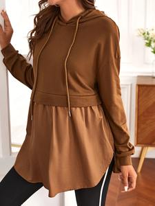 Sudadera con Capucha Corta Personalizada para Mujer, Sudadera de Alta Calidad al por Mayor, Manga Larga, Informal de Invierno - Product Image 2