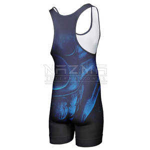 Ropa profesional Camiseta DE LUCHA hecha a medida Spandex/Poliéster Correa ajustable Alta calidad Venta caliente Nuevo diseño para la venta - Product Image 2