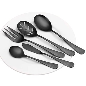 Stainless Steel <b>Set</b> Of 4 Flatware Ideal <b>For</b> Kitchenware Tabletop Home Party Cafe Use Silver Color Plated Cutlery 2 Color Handle - Product Image 5