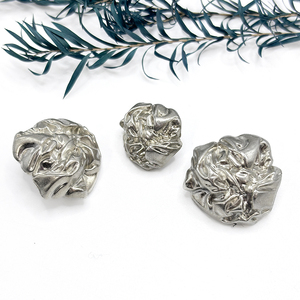 Không thường xuyên hình kim loại mạ handmade nút cho may của phụ nữ thời trang áo khoác - Product Image 4