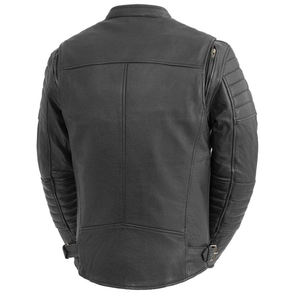 Precios al por mayor: Chaqueta de cuero para hombre más vendida en color liso, de excelente calidad y personalizable, 100% piel de vaca original, para invierno. - Product Image 2