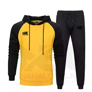 Pantalon et veste à capuche XL grande taille pour hommes, logo personnalisé le plus vendu, survêtement 2 pièces décontracté de fitness - Product Image 3