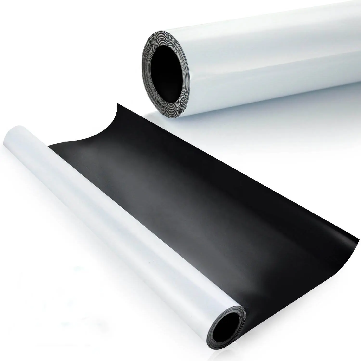 China Low Price high quality magnetic foil sheet flexible rubber magnet roll with white PVC