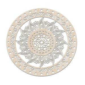 Mandala Wooden <b>Wall</b> Art Handcrafted Sacred Geometry Wood <b>Wall</b> Décor for Home & Meditation Space - Product Image 2