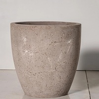 Fini terre cuite argile peinture pas cher jardin décoration pot Vietnam fabriqué planteur ciment Pot de fleur pour une utilisation au sol