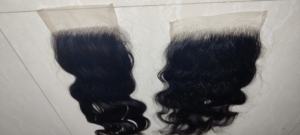 Extensiones de Cabello Natural Virgen Remy Indio, 4X4 5X5 HD, Negro Natural, Cierre de Encaje Transparente, 8 Pulgadas de Largo Estirado, Doble Trama a Máquina - Product Image 6