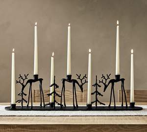 Porte-bougie en aluminium en forme de renne fait à la main, décoration de table pour Pâques, Noël, écologique, portable pour la maison, l'hôtel, les mariages, les fêtes - Product Image 4