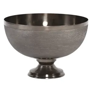 Bol en métal avec base en métal, design unique, forme ronde, bol de service de fruits secs pour la maison, l'hôtel et le restaurant. - Product Image 1