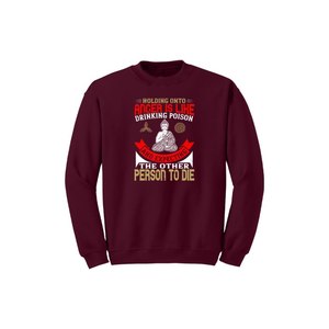 Sudadera de mezcla de algodón con estampado de temas de Buda, 12 opciones de color, estilo informal 260-280 GSM, colocación de diseño personalizable para invierno - Product Image 6