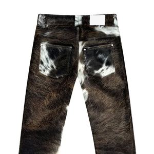 Pantalons pour hommes de haute qualité en cuir de vachette personnalisé Slim Fit vêtements de plein air léger respirant hiver mode vêtements de sport - Product Image 5
